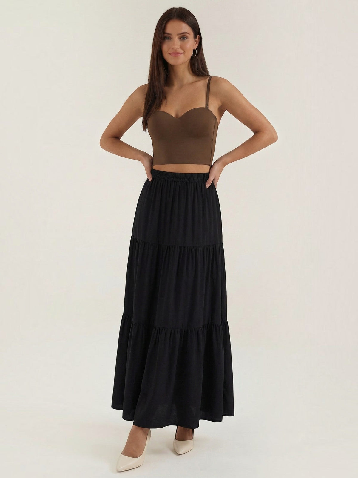 Guinevere Sweetheart Neck Crop Top