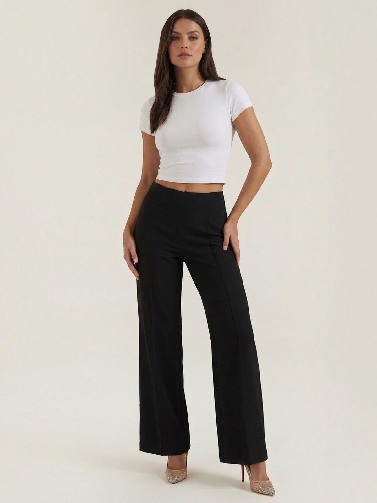 Brooke Extra High Waisted Wide Leg Pants