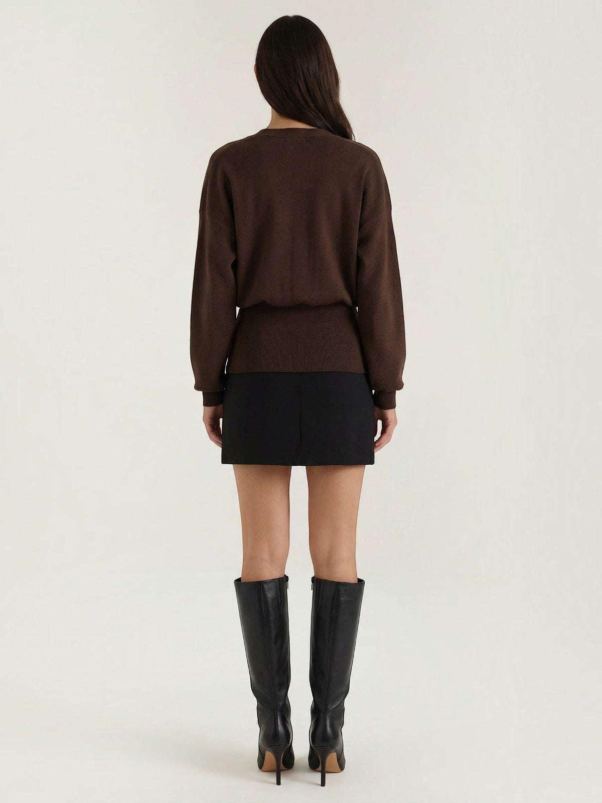 Christine Single Button Deep V Cardigan