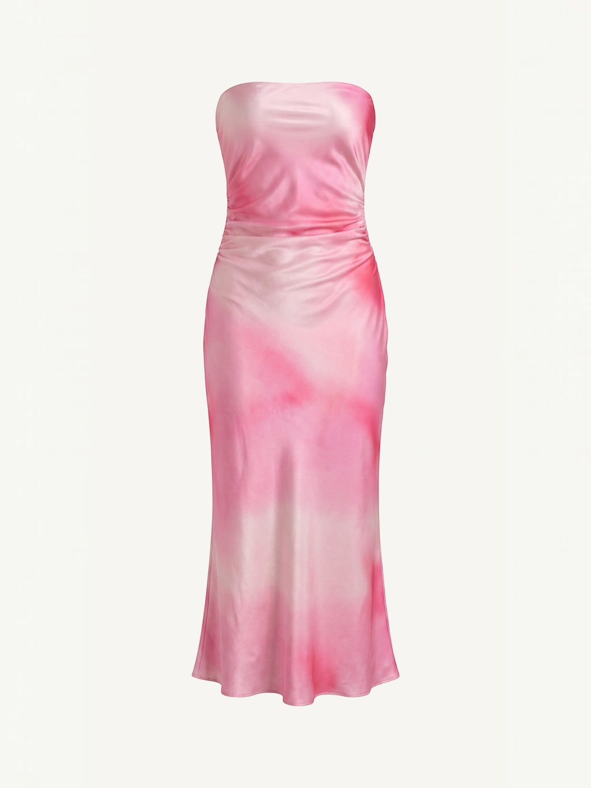 Elodie Strapless Ruched Bandeau Maxi Dress