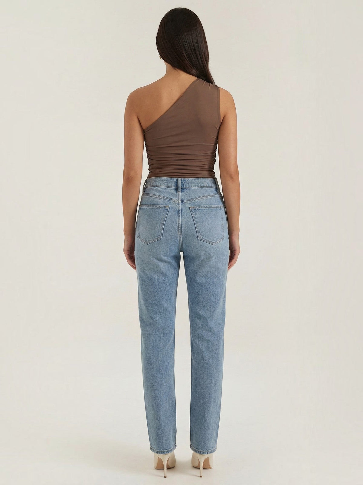 Briony One Shoulder Ruched Top