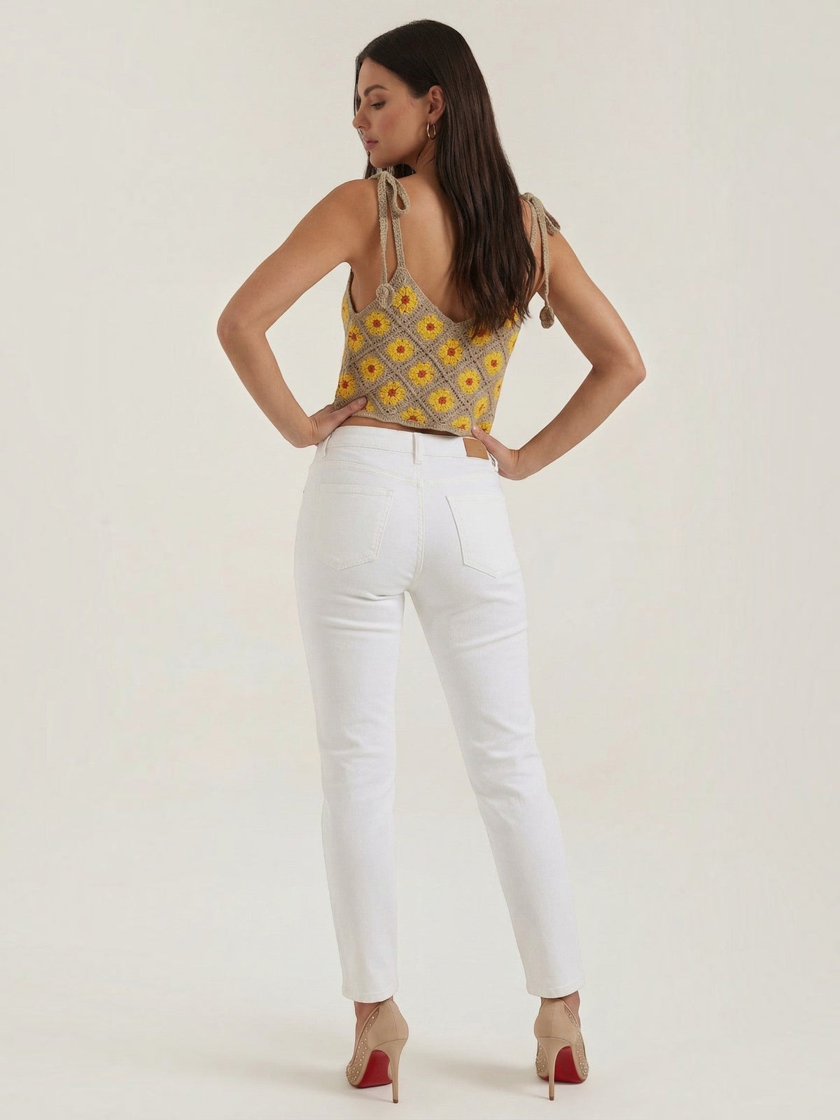 Gretchen Floral Crochet Cami Top