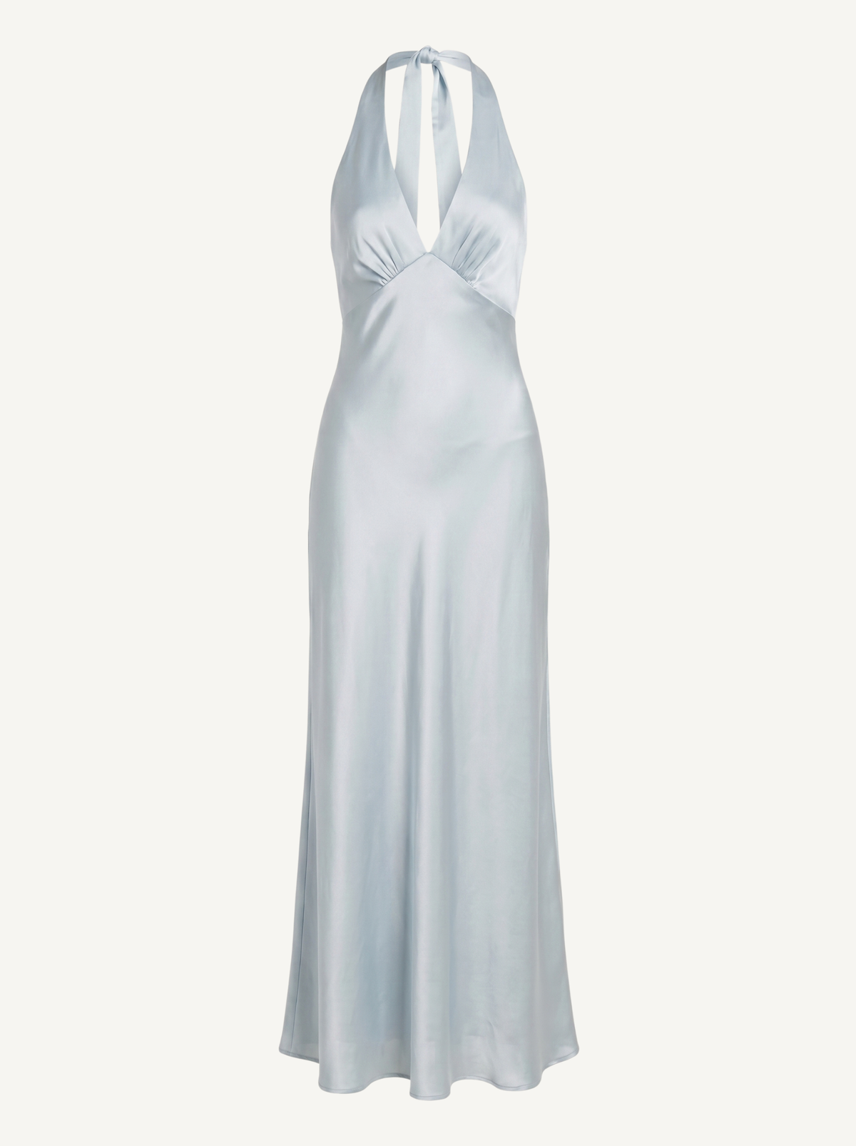 Essie Shimmer Halter Neck Open Back Maxi Dress