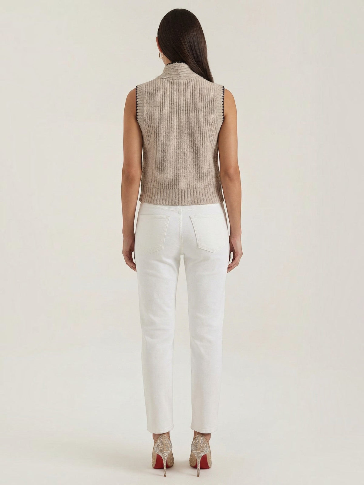 Blair Bow Collar Knit Vest