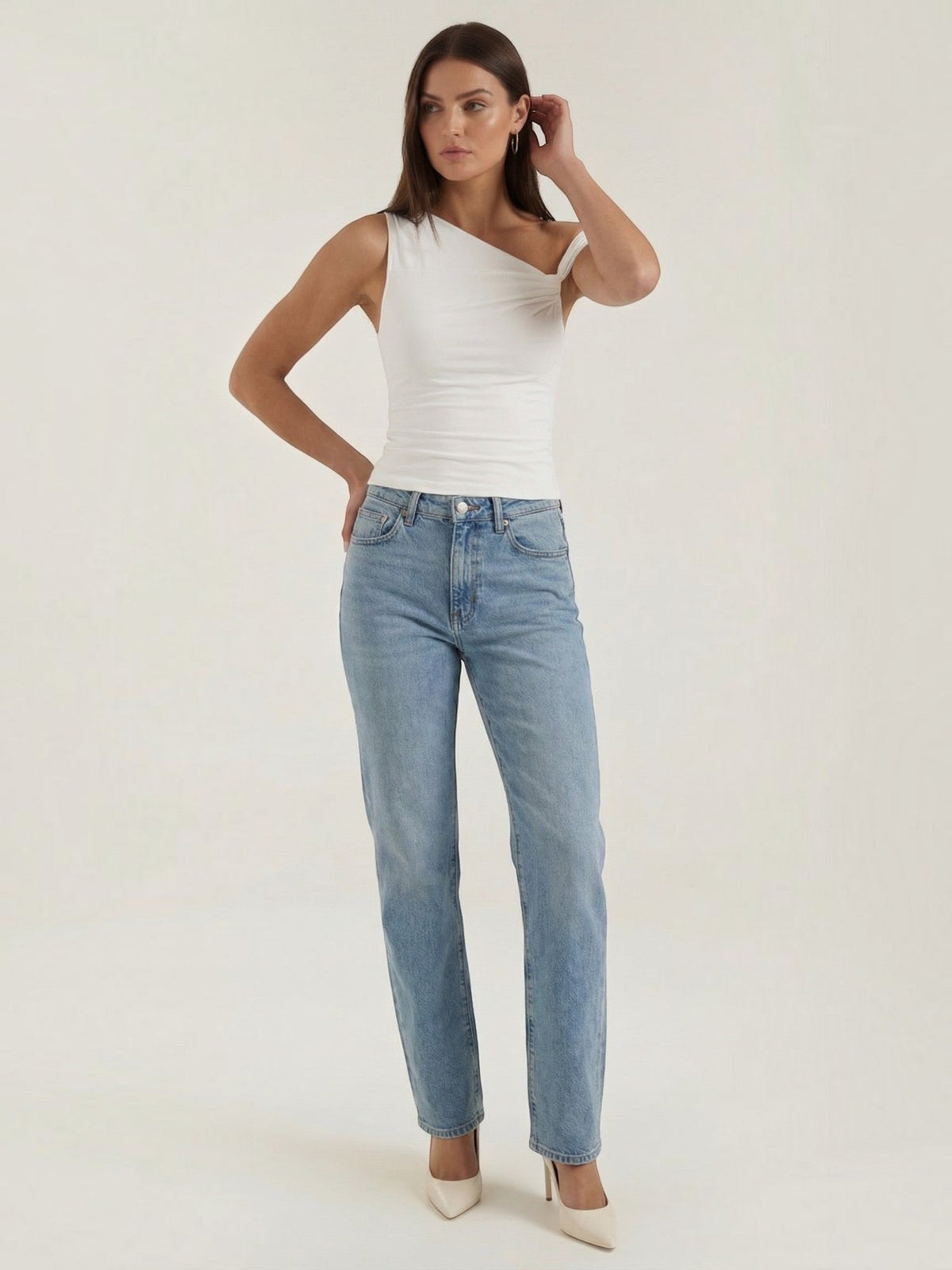 Celia One Shoulder Twist Top