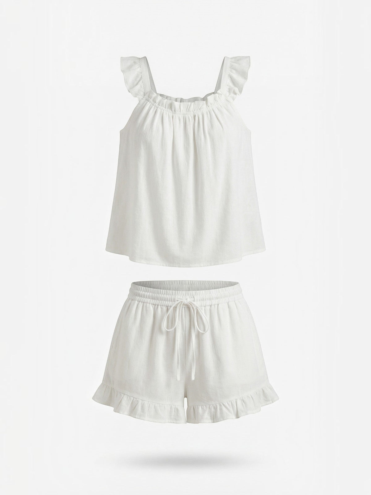 Helen Ruffle Trim Pyjama Set