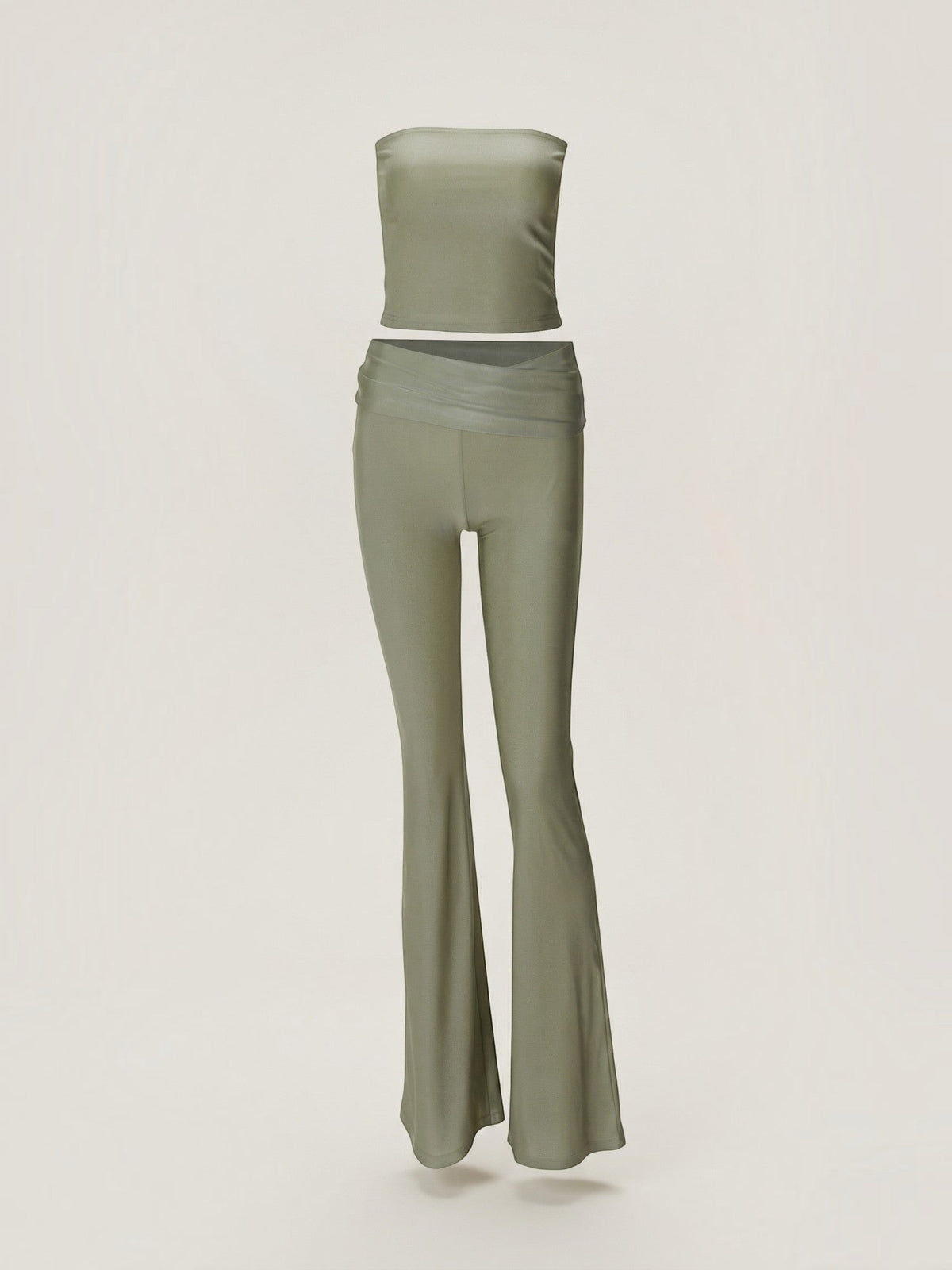 Amelie Bandeau Top and Flare Pants Set