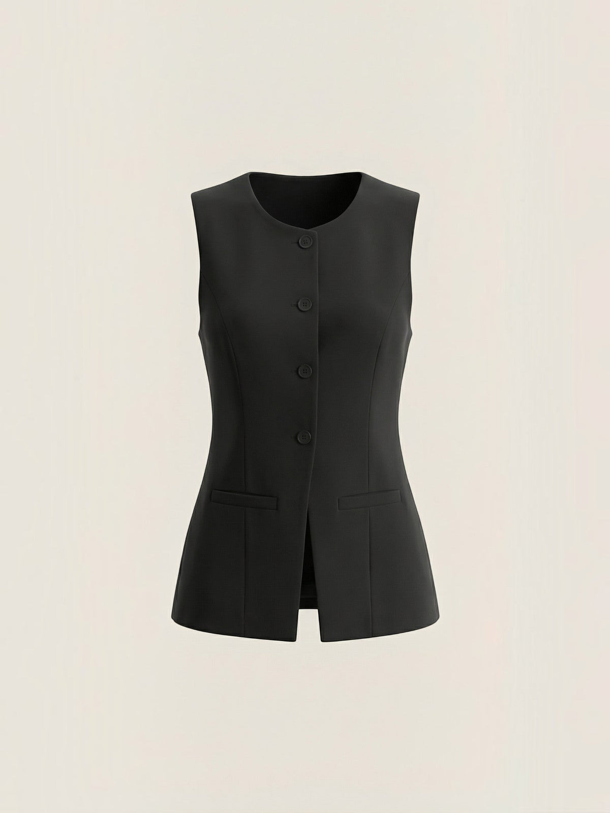 Elara Button Front Vest Top
