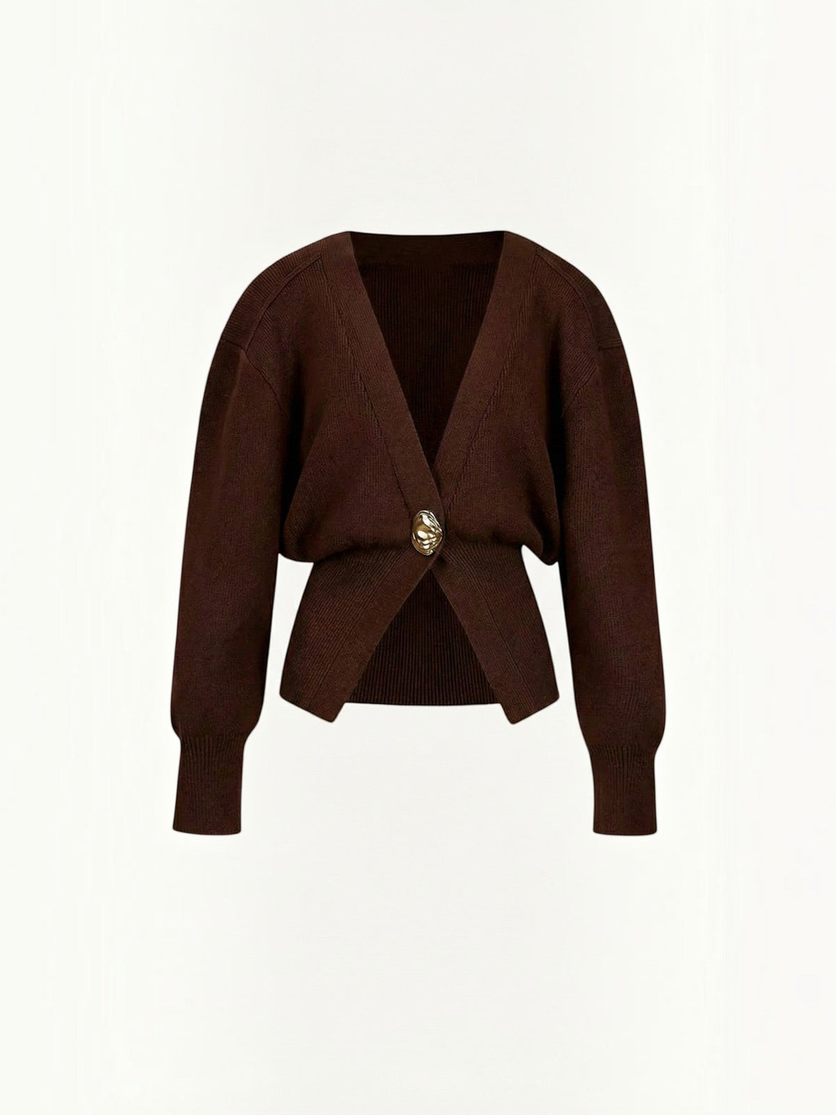Christine Single Button Deep V Cardigan
