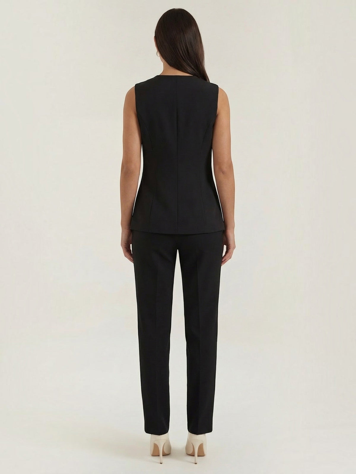 Elara Button Front Vest Top