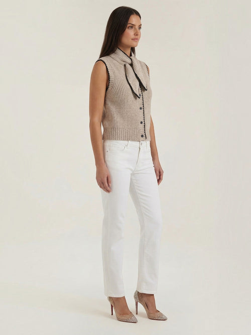 Blair Bow Collar Knit Vest
