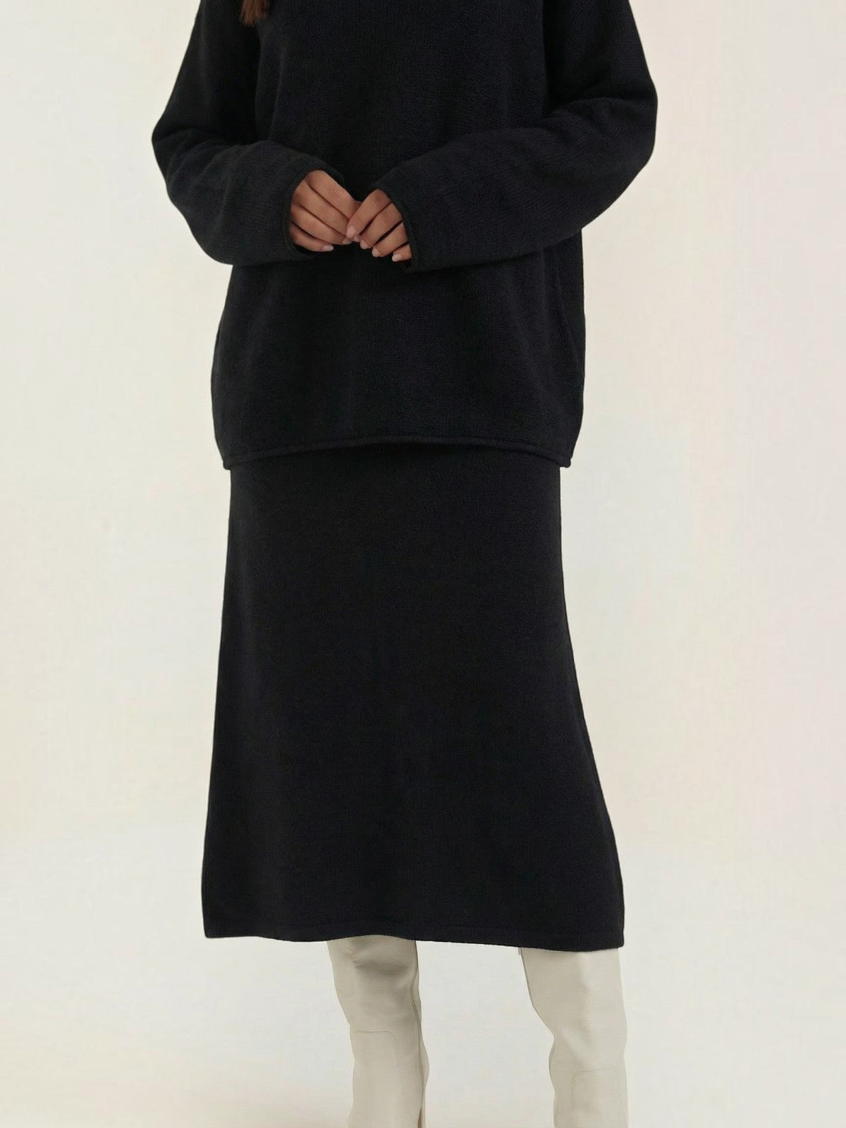 Amy Knit Sweater and Midi Skirt Set