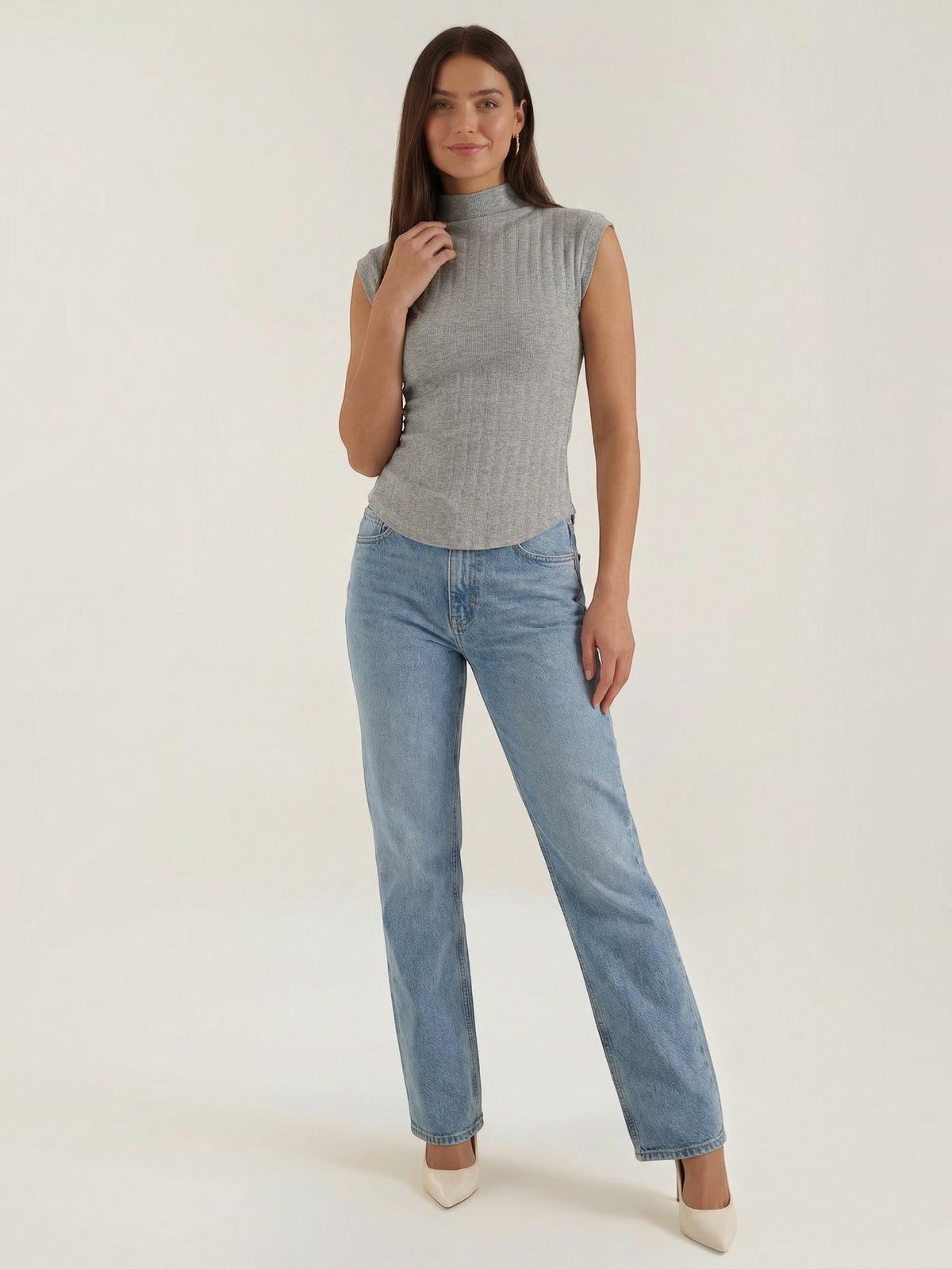 Cassandra Ribbed Turtleneck Top