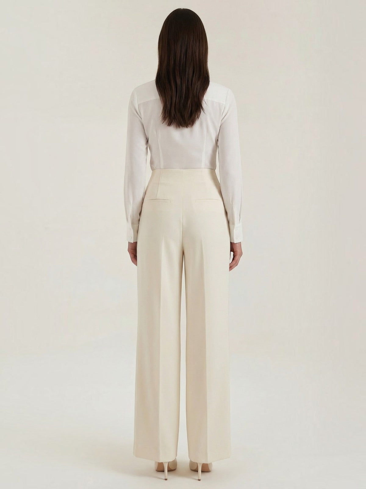 Iris High Waisted Pleated Wide Leg Pants