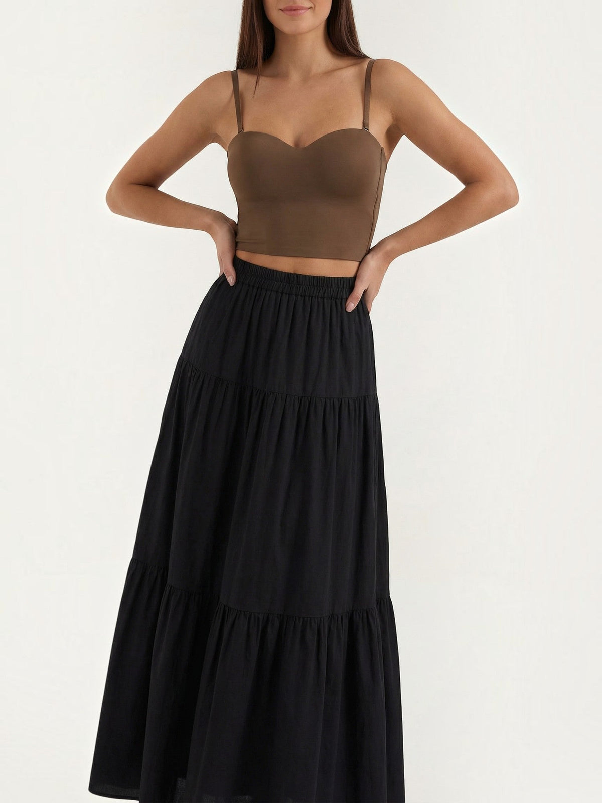 Guinevere Sweetheart Neck Crop Top