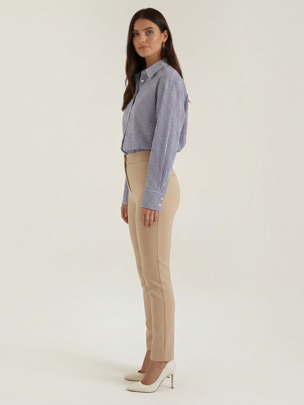 Juliana Striped Long Sleeve Blouse