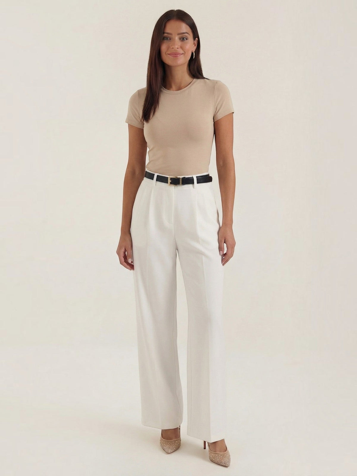 Claire High Waisted Straight Leg Pants