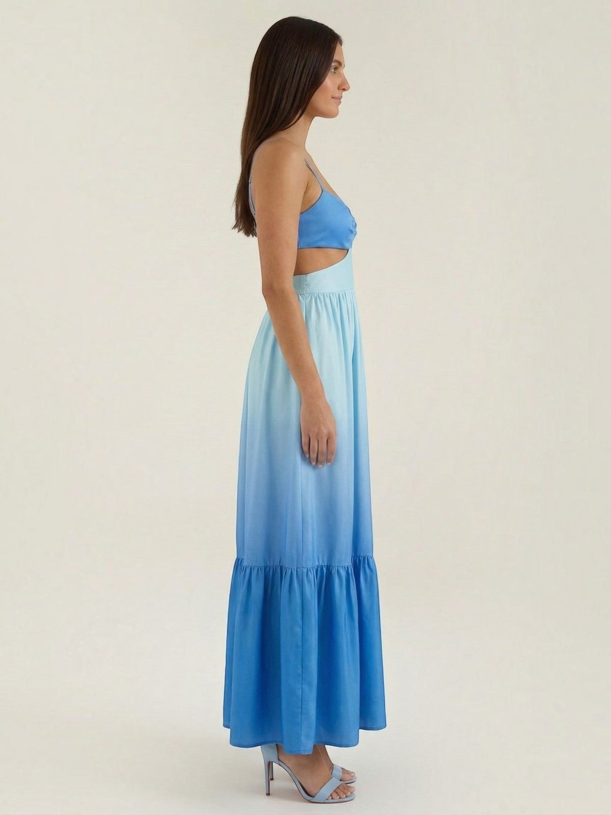 Laura Ombre Cut Out Tiered Maxi Dress