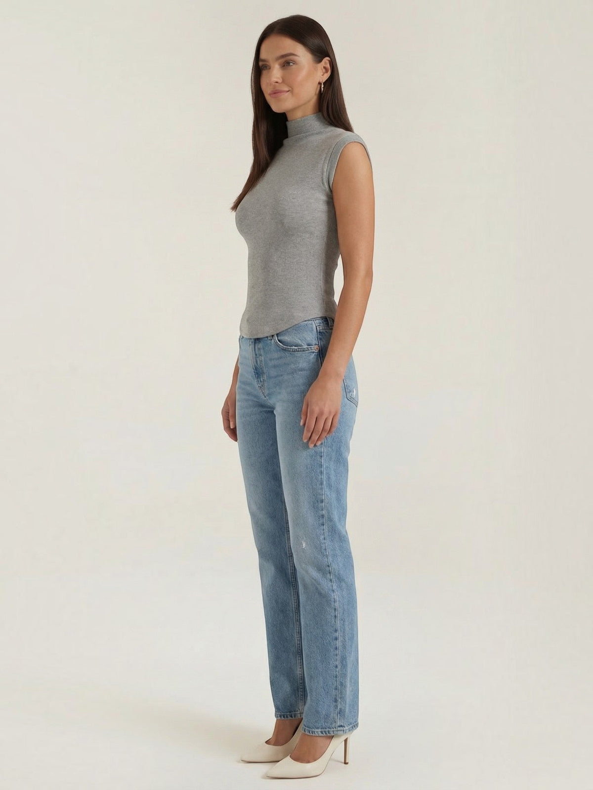 Cassandra Ribbed Turtleneck Top