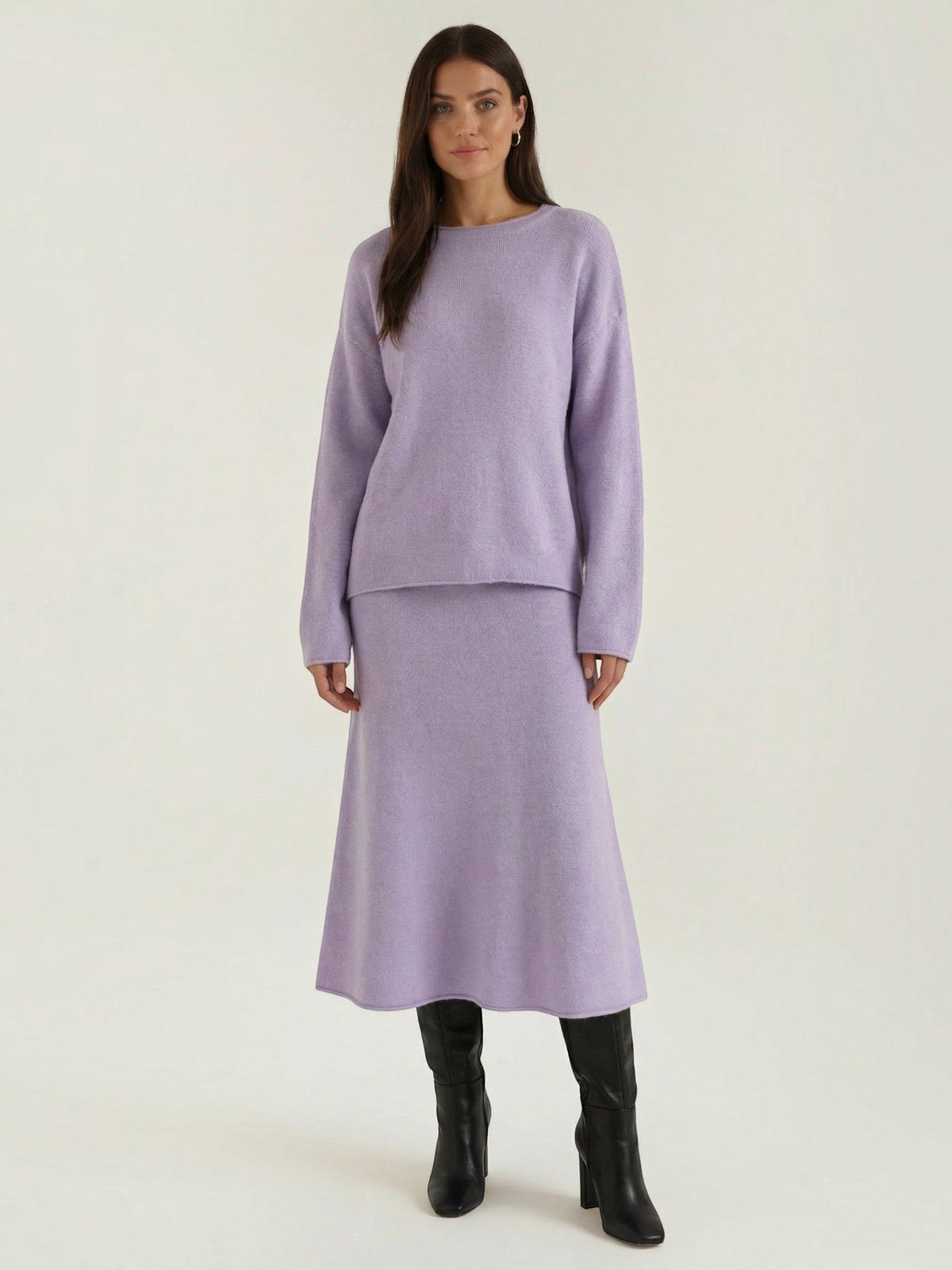 Amy Knit Sweater and Midi Skirt Set