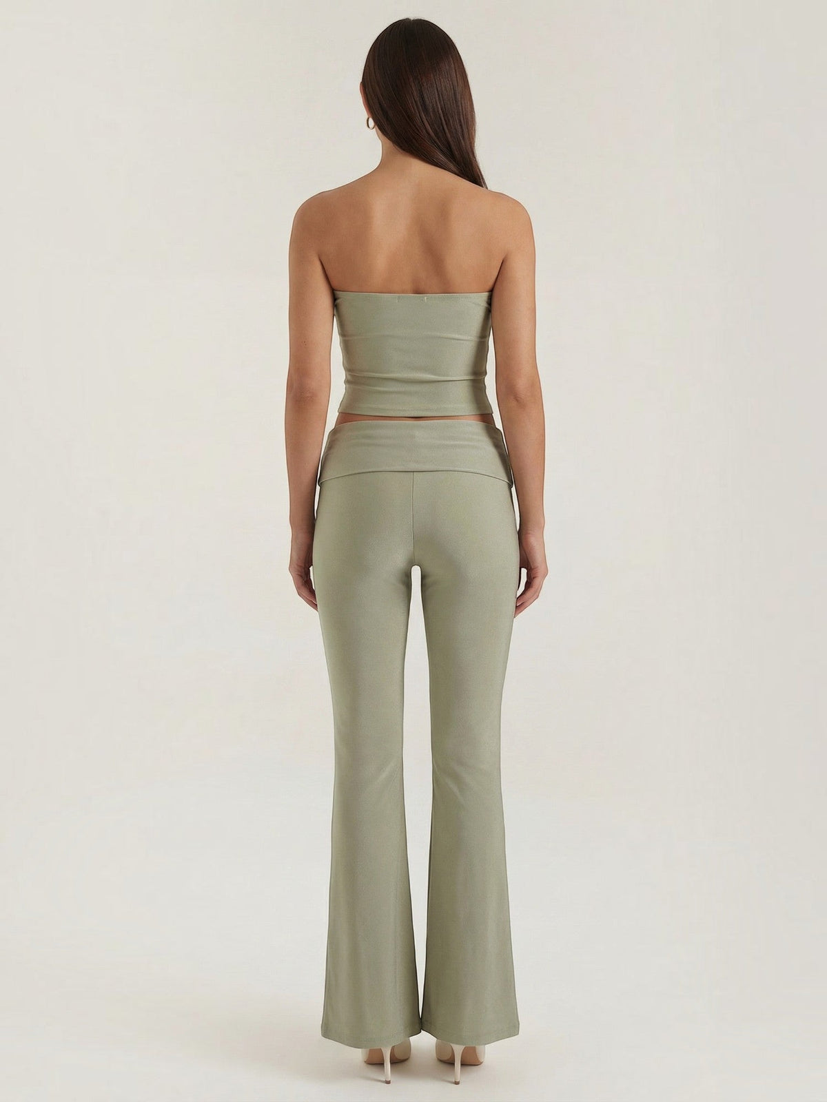 Amelie Bandeau Top and Flare Pants Set