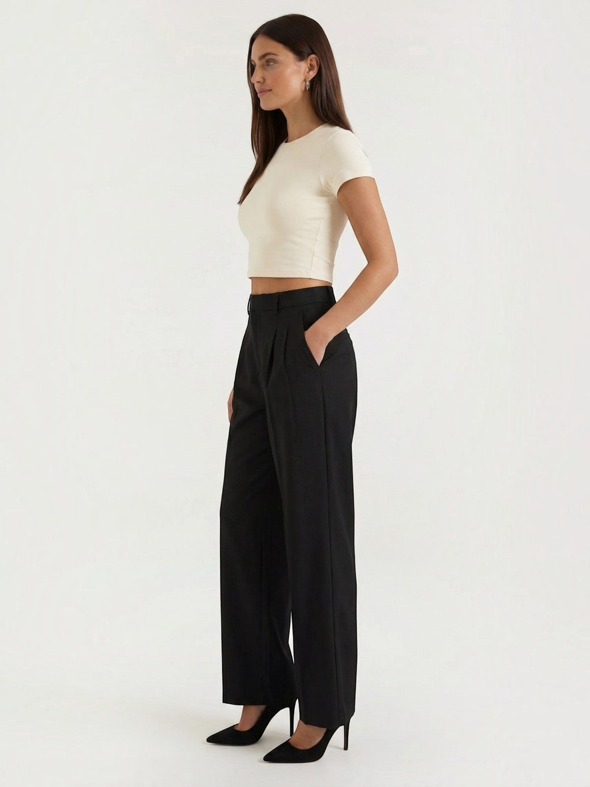 Dorothy Pleated High Waisted Wide Leg Pants