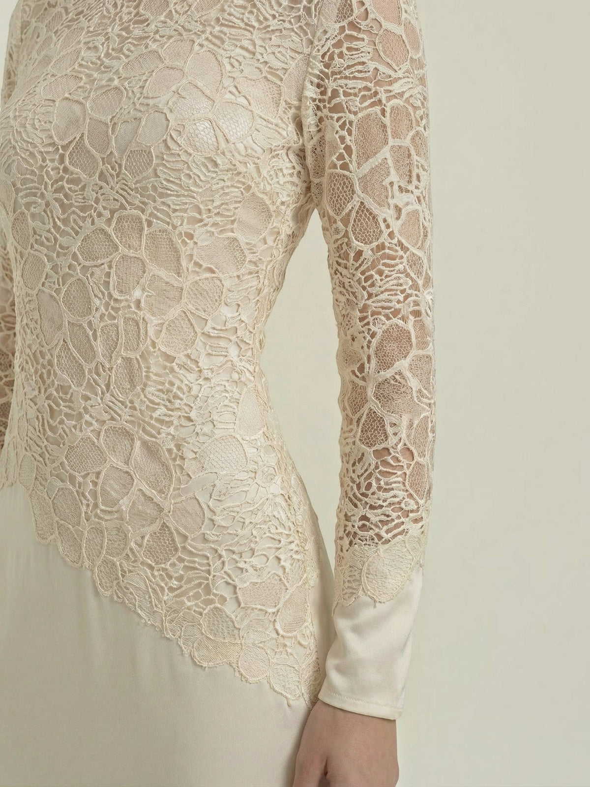 Elise Sequin Floral Lace Maxi Dress