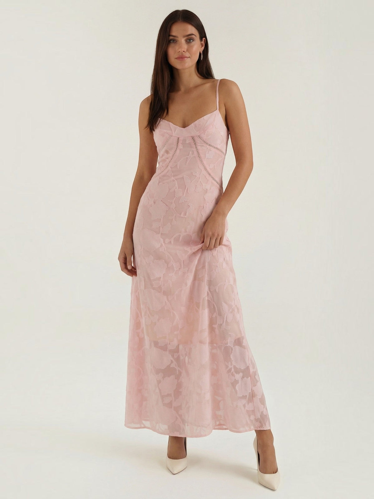 Arabelle Sweetheart Jacquard Maxi Dress