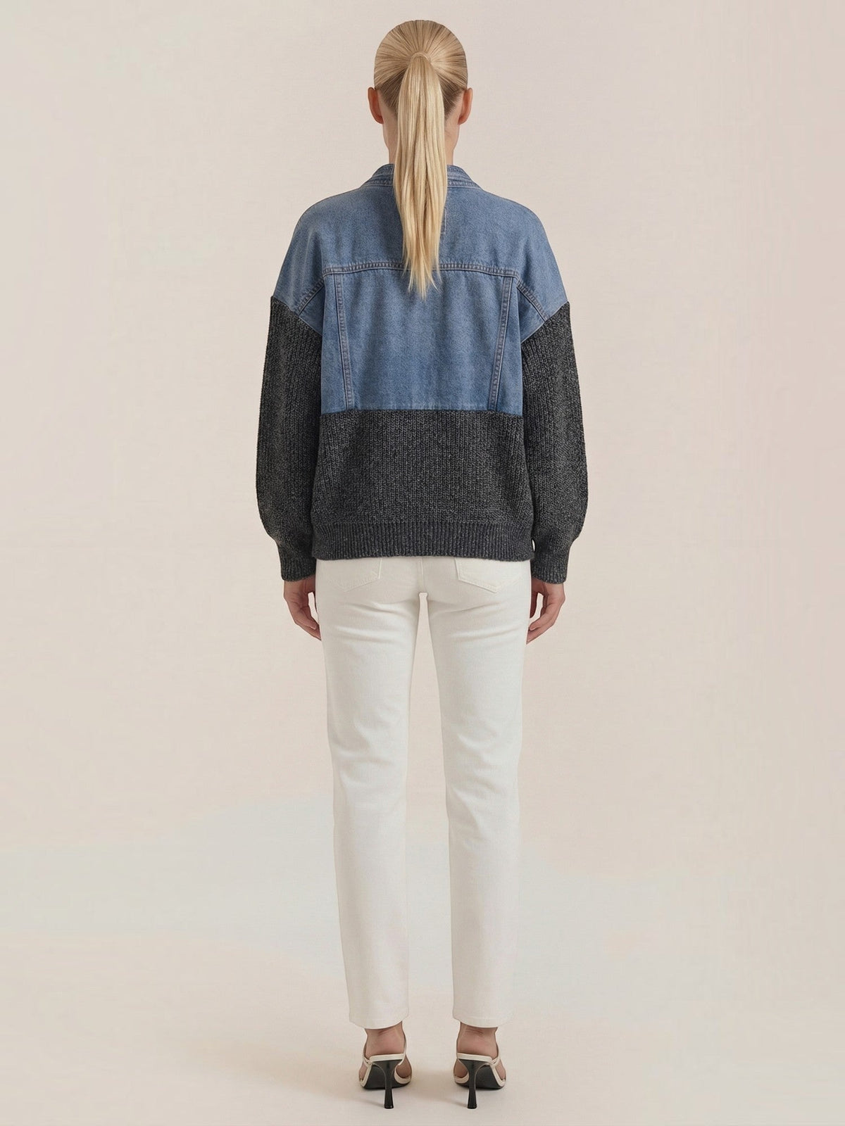 Katrina Denim and Knit Jacket