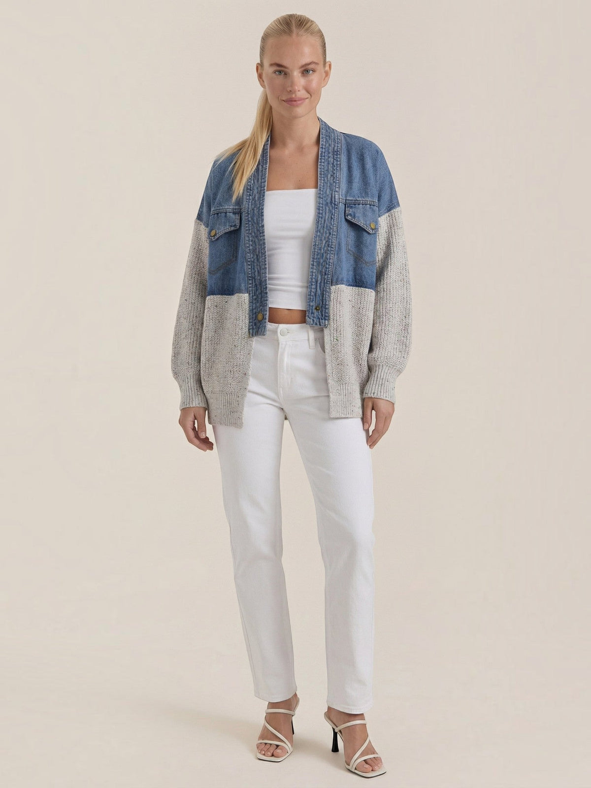 Katrina Denim and Knit Jacket