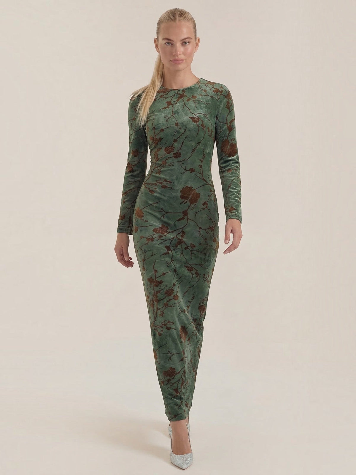 Colleen Long Sleeve Floral Maxi Dress