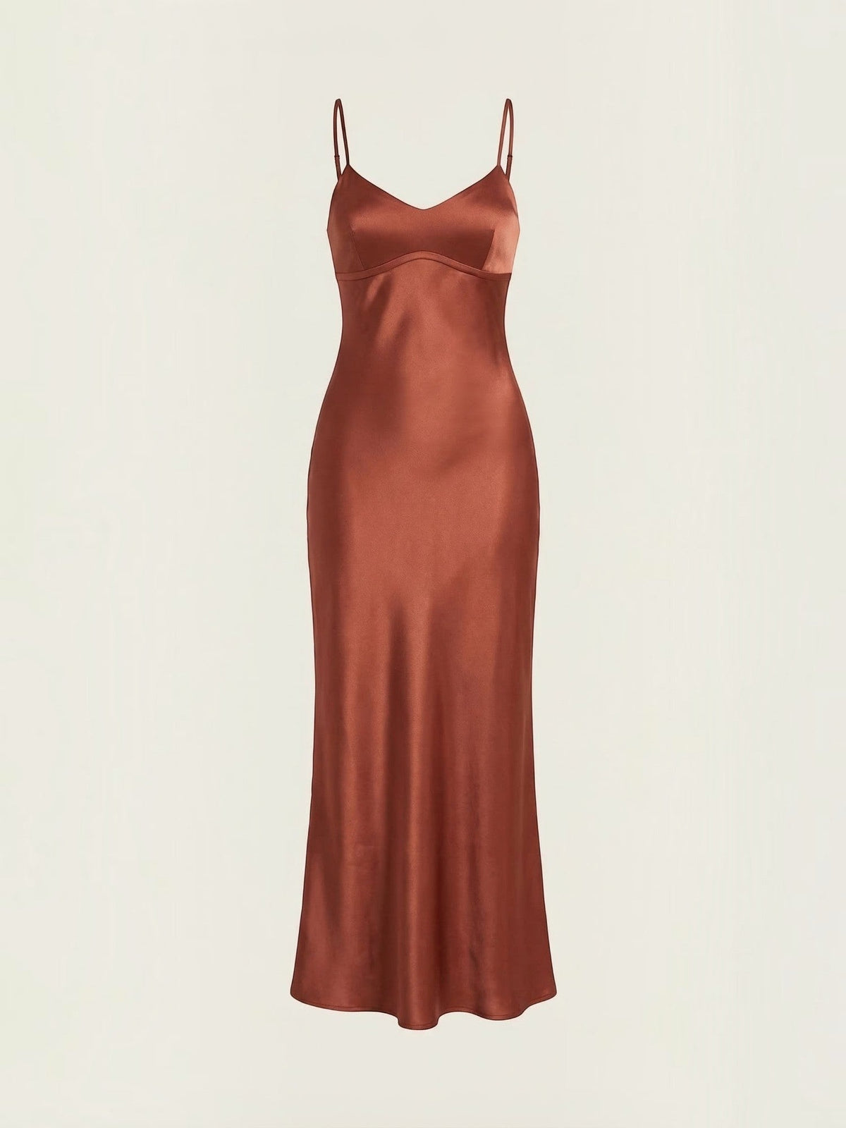 Hannah V Neck Cross Back Slip Maxi Dress