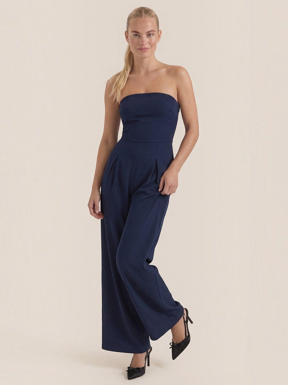 Eliza Strapless Wide Leg Jumpsuit