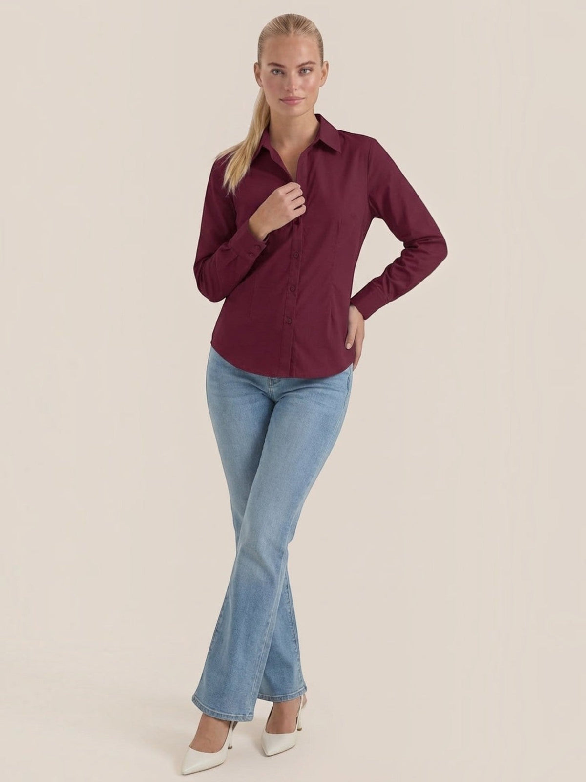 Cornelia Classic Button Up Blouse