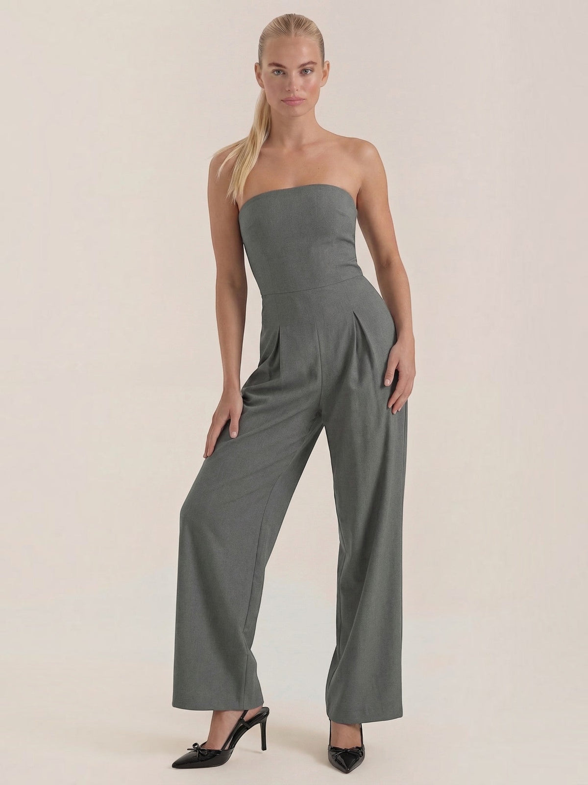 Eliza Strapless Wide Leg Jumpsuit