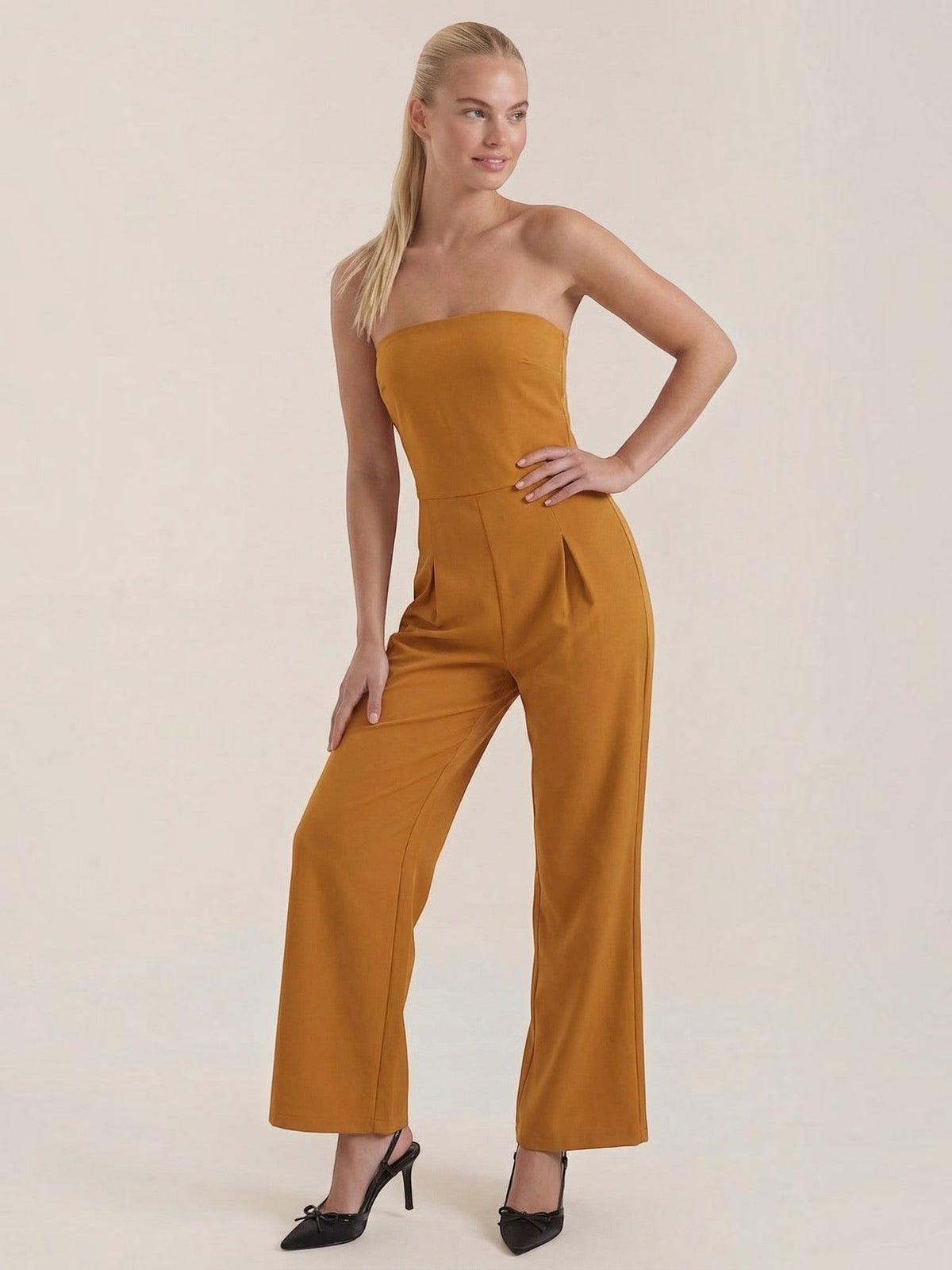 Eliza Strapless Wide Leg Jumpsuit