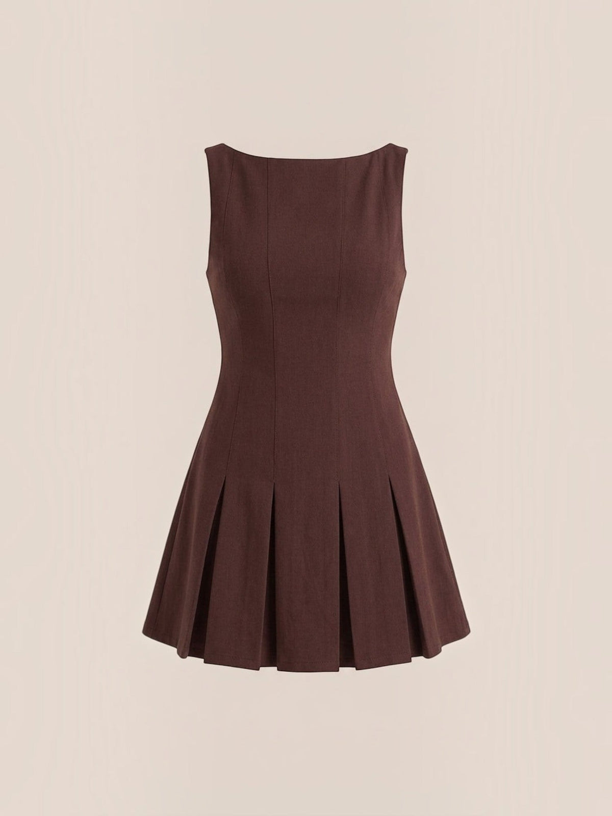 Blythe Pleated Skirt Fitted Mini Dress