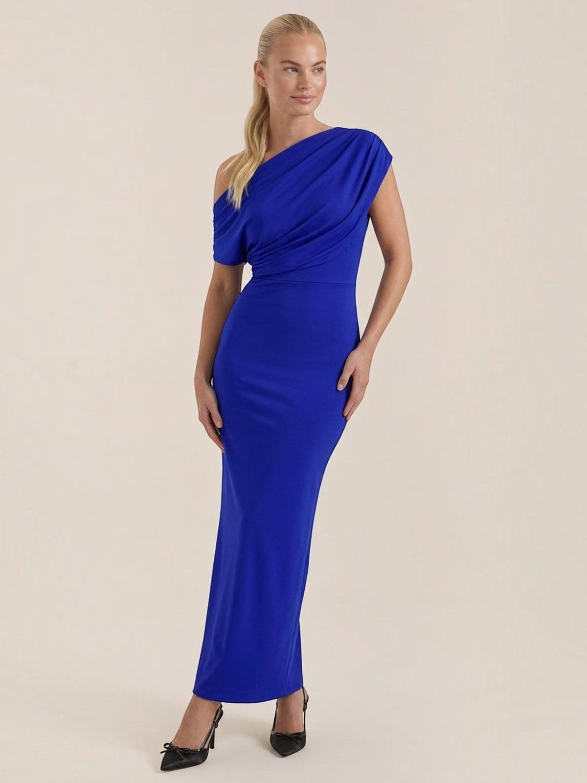 Candice One Shoulder Fitted Maxi Dress