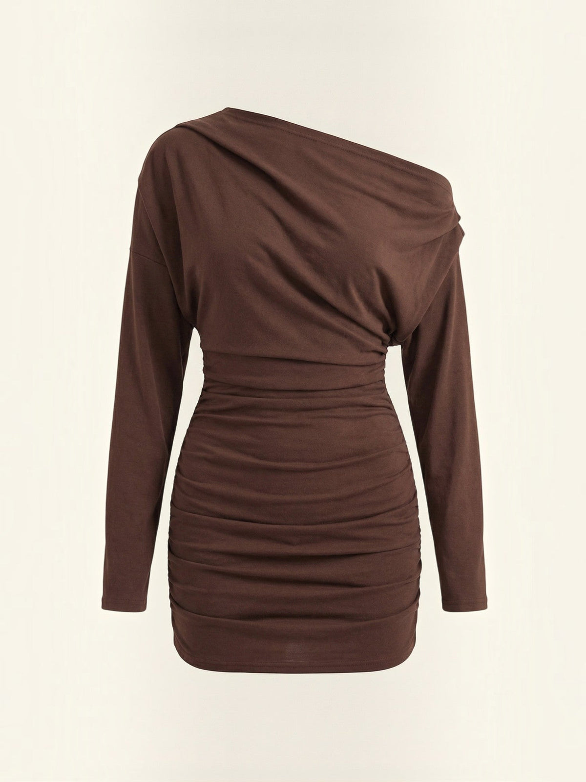 Doreen One Shoulder Long Sleeve Mini Dress