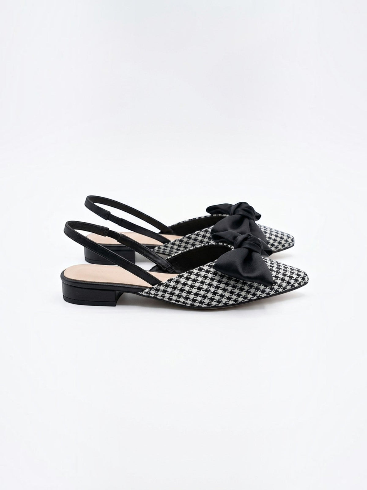 Aveline Bow Slingback Low Heels