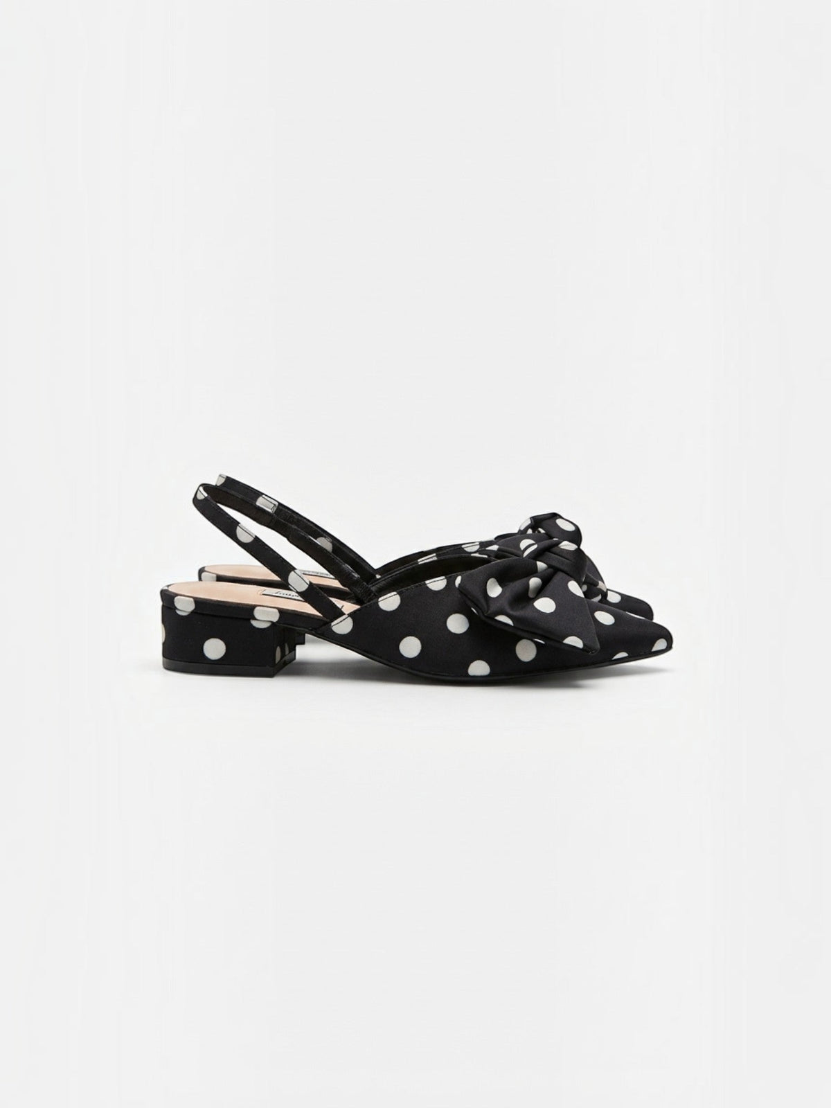 Aveline Bow Slingback Low Heels