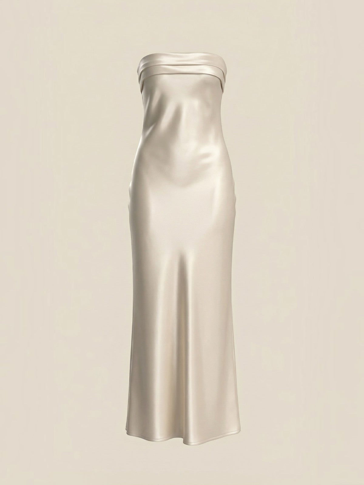 Elsa Strapless Fitted Maxi Evening Dress