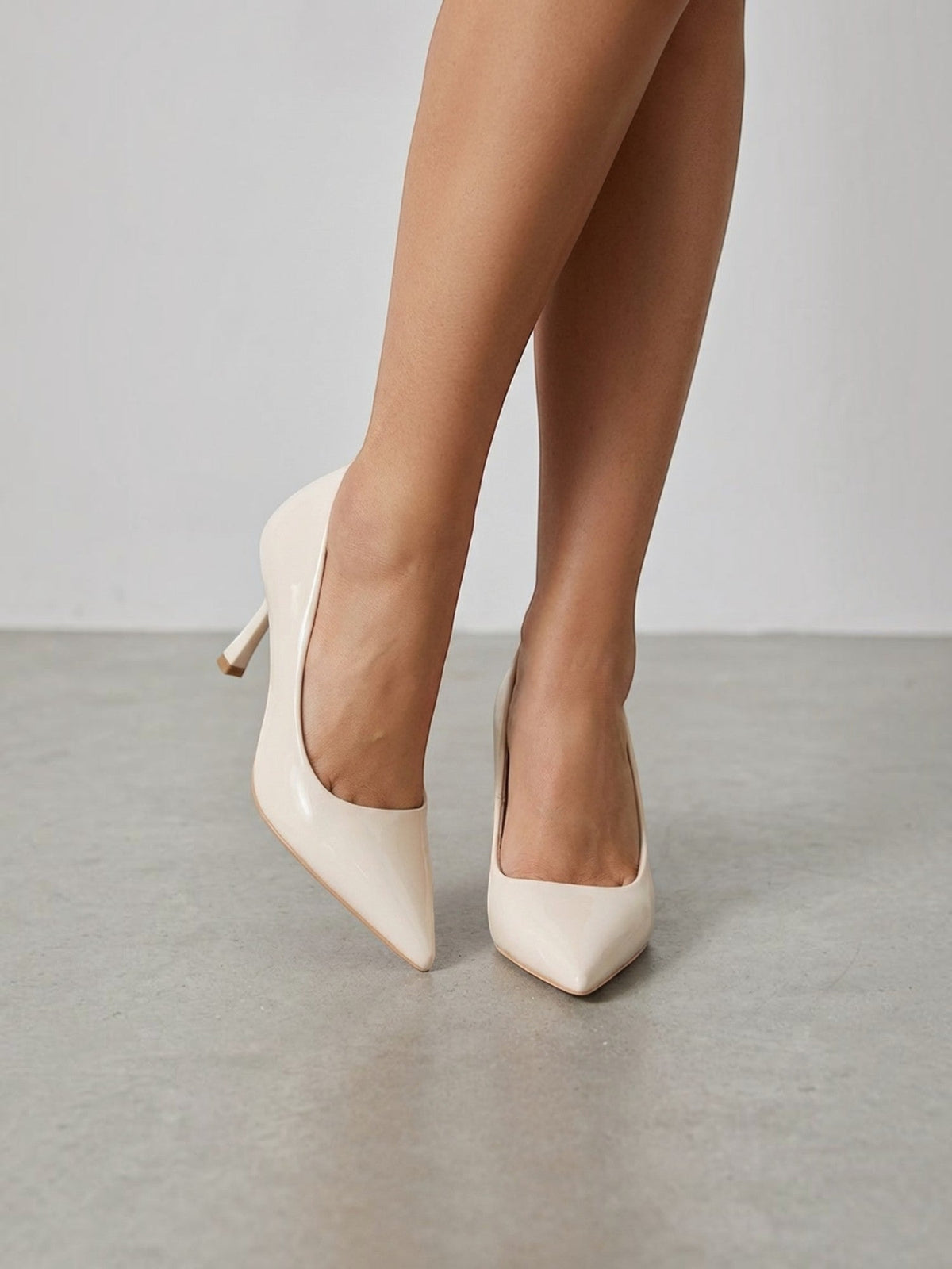Lucetta Patent Pointed Toe Pumps