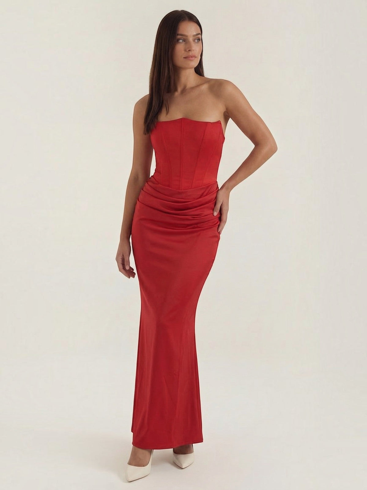 Fiorella Corset Style Bodycon Maxi Dress