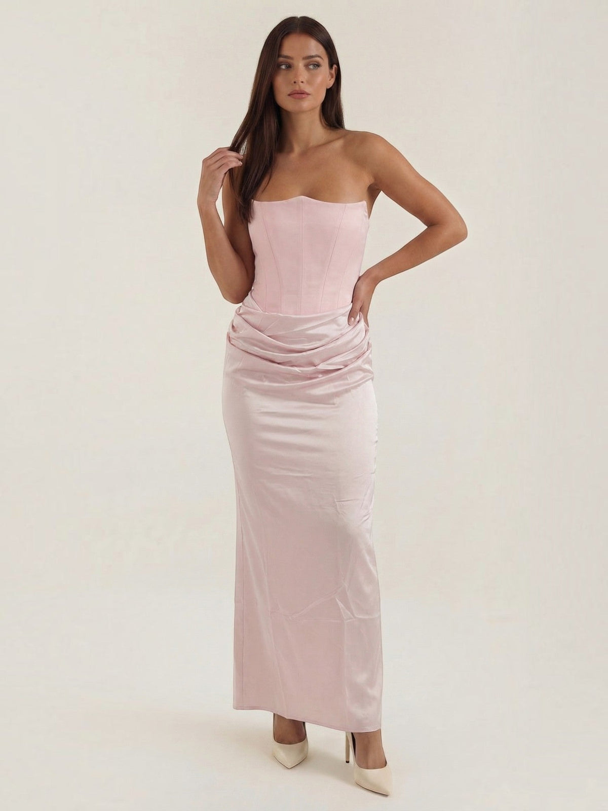 Fiorella Corset Style Bodycon Maxi Dress