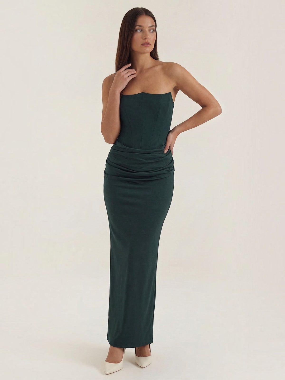 Fiorella Corset Style Bodycon Maxi Dress