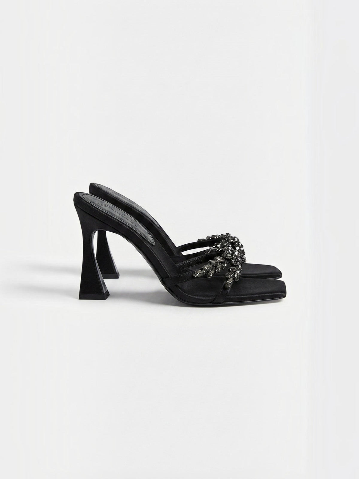 Jesselle Rhinestone Strap Stiletto Mules