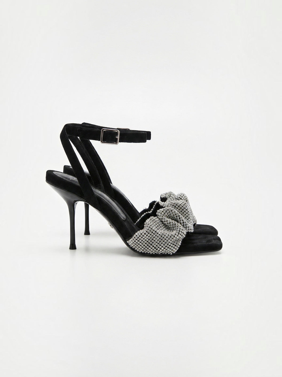 Kalira Rhinestone Bow Heel Sandals