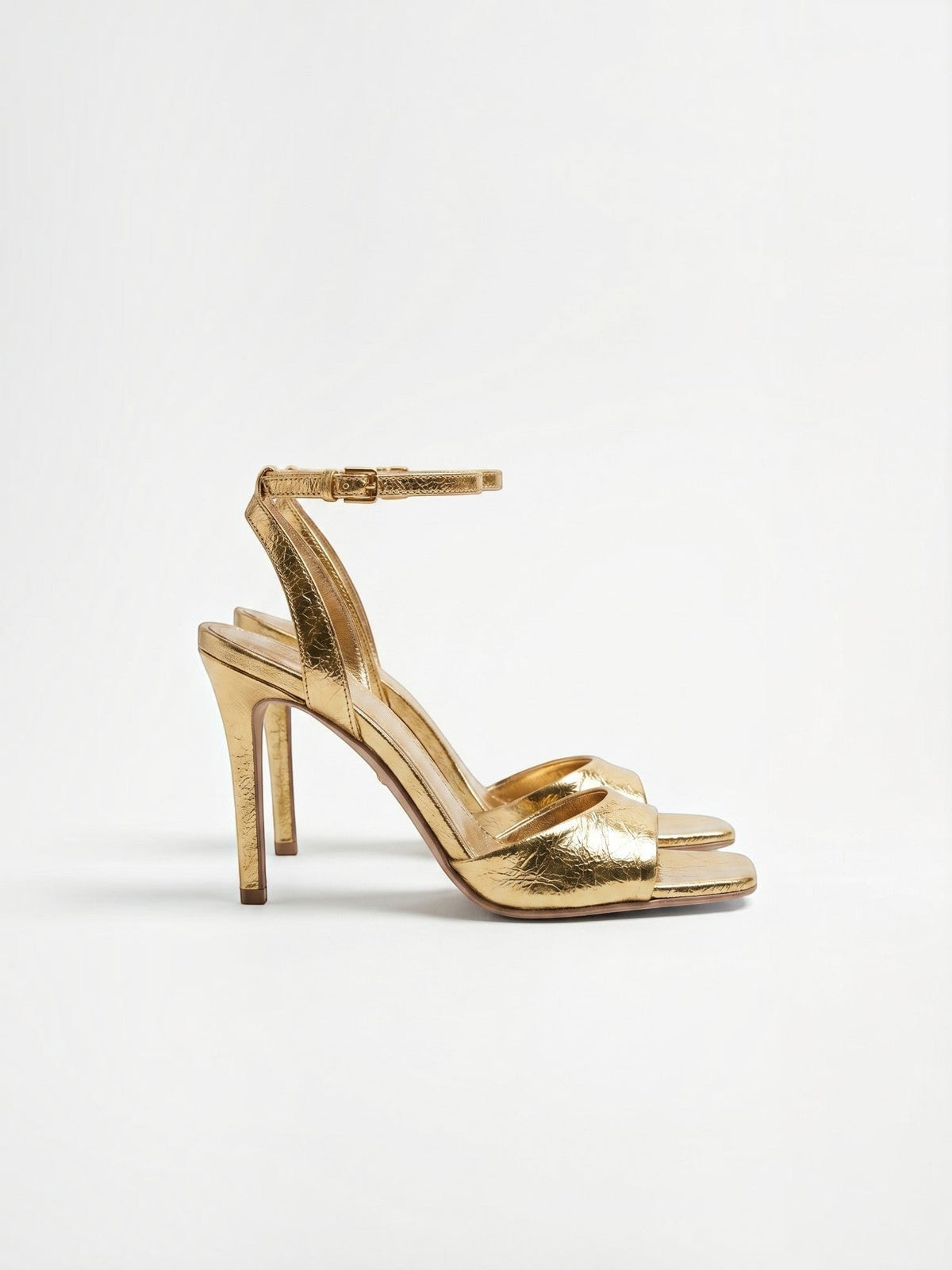 Cerelia Square Toe Ankle Strap Heel Sandals