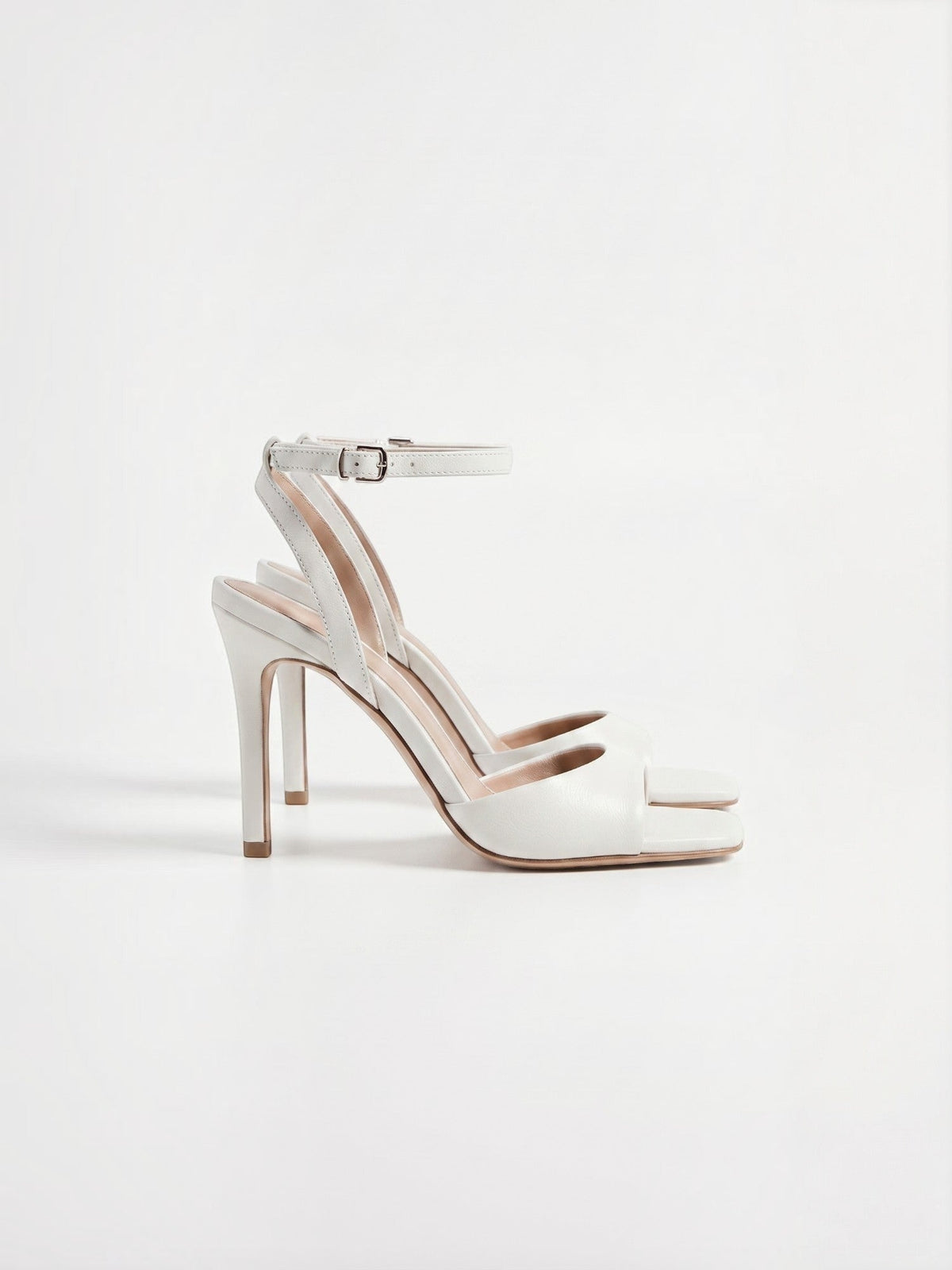 Cerelia Square Toe Ankle Strap Heel Sandals